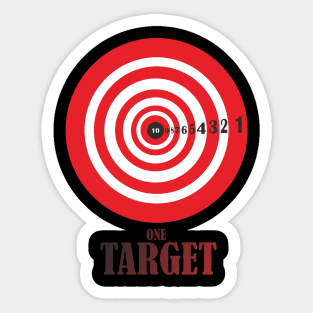 ONE TARGET Sticker